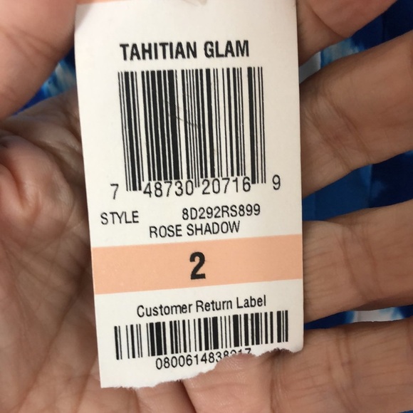 INC Rhinestone Embellished Satin IKAT Spaghetti Strap Maxi Sundress Dress 2 NWT - Picture 7 of 10